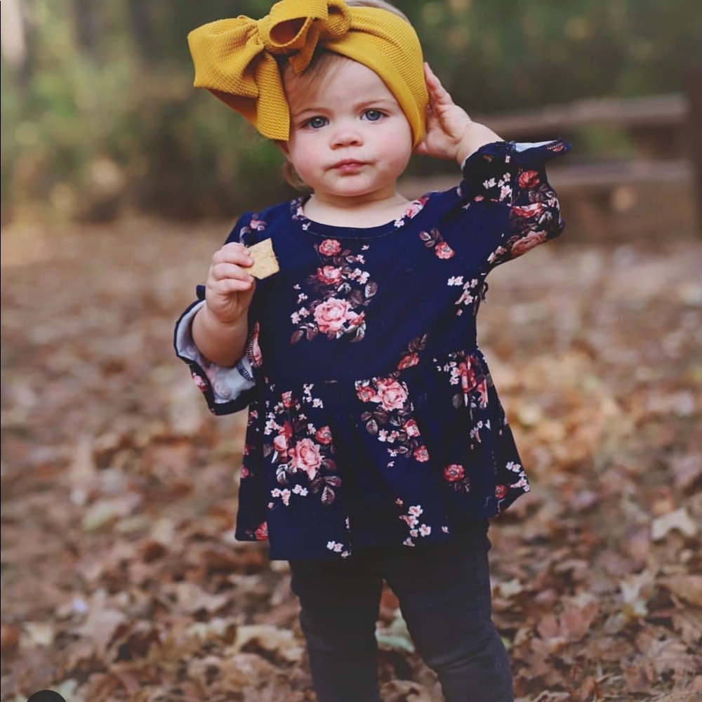 Floral open shoulder top 18-24months
